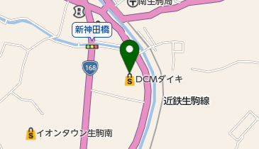 ダイキ南生駒店 産直市(ならクル)の地図画像