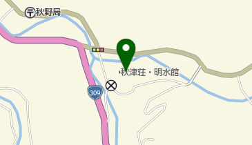 下市温泉秋津荘 明水館(ならクル)の地図画像