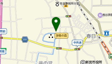 浮島の森(サイクルステーション)の地図画像