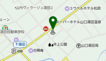 湯田温泉観光案内所(サイクルエイド・ステーション)の地図画像