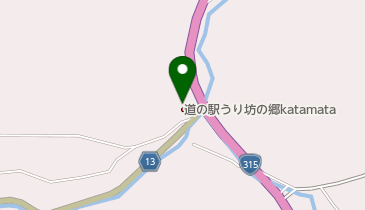 道の駅 うり坊の郷katamata(サイクルエイド)の地図画像