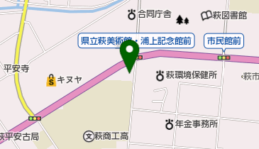 果子乃季 萩美術館前店(サイクルエイド)の地図画像