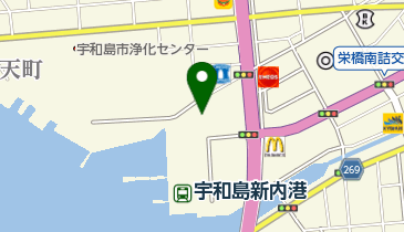 道の駅 みなとオアシス うわじま きさいや広場(サイクルオアシス)の地図画像