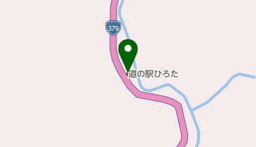 道の駅ひろた 峡の館(サイクルオアシス)の地図画像