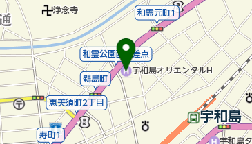 宇和島オリエンタルホテル(サイクルオアシス)の地図画像