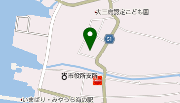 大三島素泊り茶房トマリギ(サイクルオアシス)の地図画像