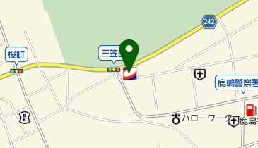 小岩井商事株式会社(マイフレンド鹿島給油所)(サイクルサポートステーション)の地図画像