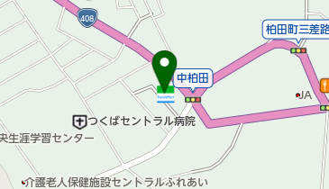 ファミリーマート 牛久上柏田四丁目店(サイクルサポートステーション)の地図画像