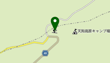 天狗荘(こうちサイクルオアシス)の地図画像