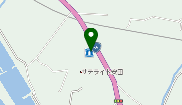 ローソン 安田町唐浜店(こうちサイクルオアシス)の地図画像