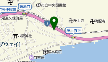 MOU尾道市立大学美術館(しまなみサイクルオアシス)の地図画像