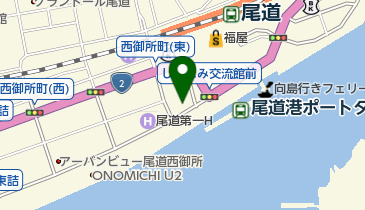ローソン 尾道東御所町店(しまなみサイクルオアシス)の地図画像
