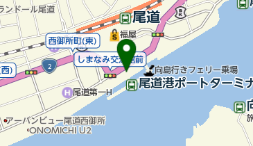 ヤマト運輸尾道手荷物預り所(しまなみサイクルオアシス)の地図画像