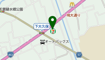 セブンイレブン さいたま下大久保店(さいクルステーション)の地図画像