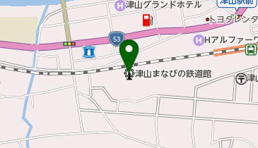 津山まなびの鉄道館(ハレいろ・サイクリング OKAYAMA 協力店)の地図画像