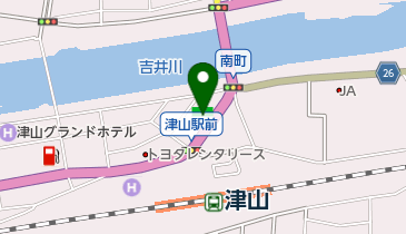 ファミリーマート 津山駅前店(ハレいろ・サイクリング OKAYAMA 協力店)の地図画像