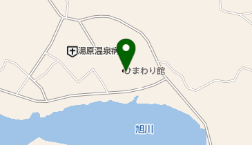 下湯原温泉ひまわり館(ハレいろ・サイクリング OKAYAMA 協力店)の地図画像