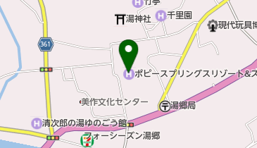 ポピースプリングス リゾート&スパ(ハレいろ・サイクリング OKAYAMA 協力店)の地図画像