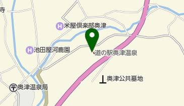 道の駅奥津温泉=サイクリスト応援092=(ハレいろ・サイクリング OKAYAMA 協力店)の地図画像