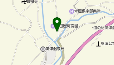 名泉鍵湯 奥津荘(ハレいろ・サイクリング OKAYAMA 協力店)の地図画像