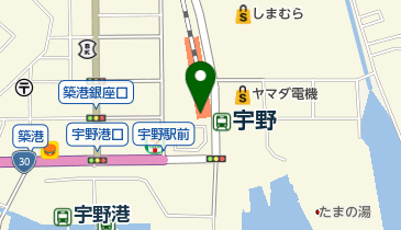 玉野サイクルステーション(ハレいろ・サイクリング OKAYAMA 協力店)の地図画像