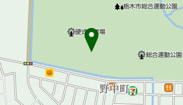 栃木市総合運動公園(サイクリングステーション)の地図画像