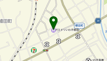 ホテルミドリ いわき植田(サイクリングステーション)の地図画像