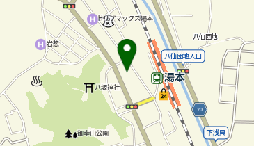 湯本駅前みゆきの湯(サイクリングステーション)の地図画像