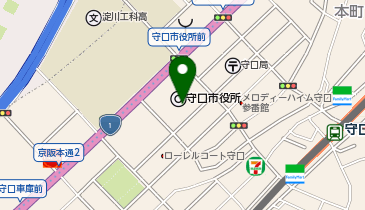 守口市役所の地図画像