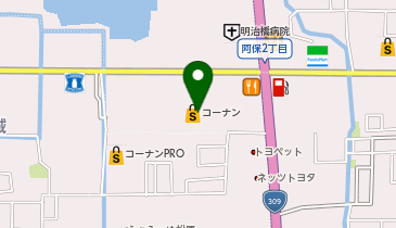 コーナン松原市役所前店の地図画像
