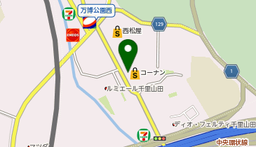 コーナン千里山田店の地図画像