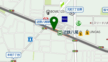 やおサイクリングステーション(八尾市観光案内所内)の地図画像