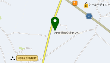 観光インフォメーションセンター甲賀流リアル忍者館(ビワイチサイクルサポートステーション)の地図画像