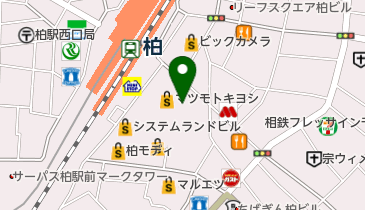 SBI新生銀行 柏フィナンシャルセンターの地図画像