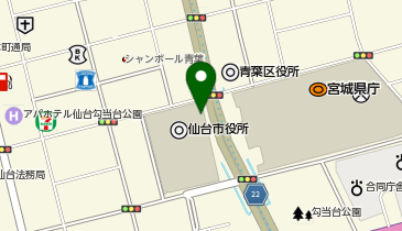 02.仙台市役所 (ドコモ・バイクシェア)の地図画像