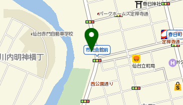 20.トークネットホール仙台 (ドコモ・バイクシェア)の地図画像