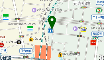 36.アパホテル<TKP仙台駅北> (ドコモ・バイクシェア)の地図画像