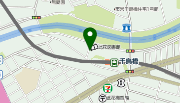 J-11.此花区民ホール (ドコモ・バイクシェア)の地図画像