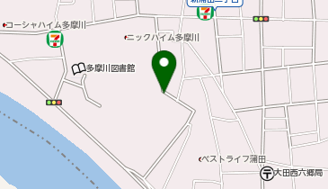 K1-97.トミンタワー多摩川二丁目 (ドコモ・バイクシェア)の地図画像