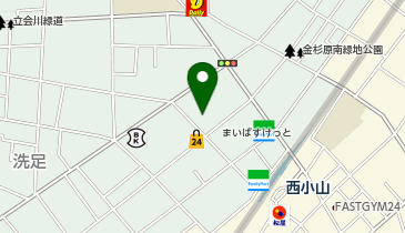 J1-40.西小山公園 (ドコモ・バイクシェア)の地図画像