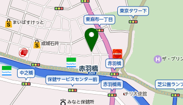 C2-22.飯倉公園 (ドコモ・バイクシェア)の地図画像