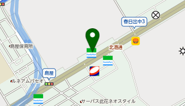 J-18.ファミリーマート島屋一丁目店 (ドコモ・バイクシェア)の地図画像