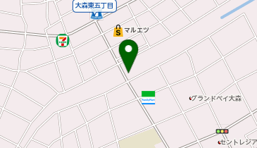 K1-116.旧呑川緑地(大森東五丁目) (ドコモ・バイクシェア)の地図画像