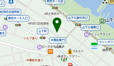 125.タイムズステーション横浜山下町B (ドコモ・バイクシェア)の地図画像