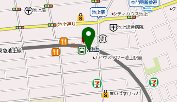 K1-125.池上駅南口第1 (ドコモ・バイクシェア)の地図画像
