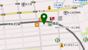 K1-126.池上駅南口第2 (ドコモ・バイクシェア)の地図画像