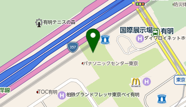 H1-04.石と光の広場(国際展示場駅) (ドコモ・バイクシェア)の地図画像