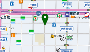 B-25.クインテッサホテル大阪心斎橋 (ドコモ・バイクシェア)の地図画像