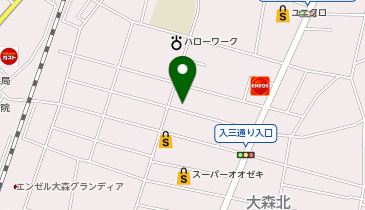 K1-119.シーンズ大森パークサイド (ドコモ・バイクシェア)の地図画像