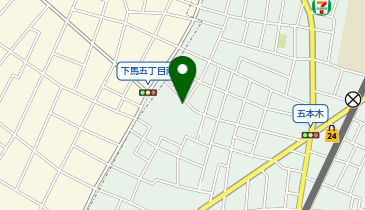 J1-46.五本木西みどり街かど公園 (ドコモ・バイクシェア)の地図画像